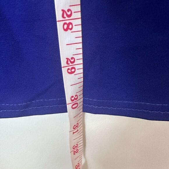 Angvns Women's Faux Wrap Colbalt Blue Midi Dress S - Picture 8 of 14